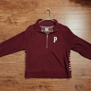 PINK Victoria Secret half zip pull over